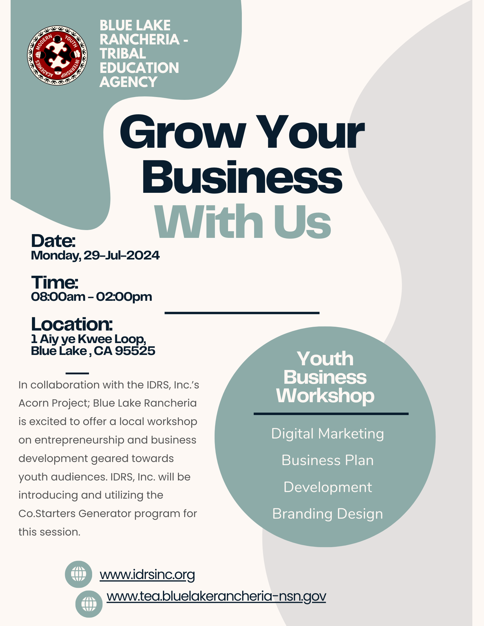 Featured image for “Youth Business Workshop”