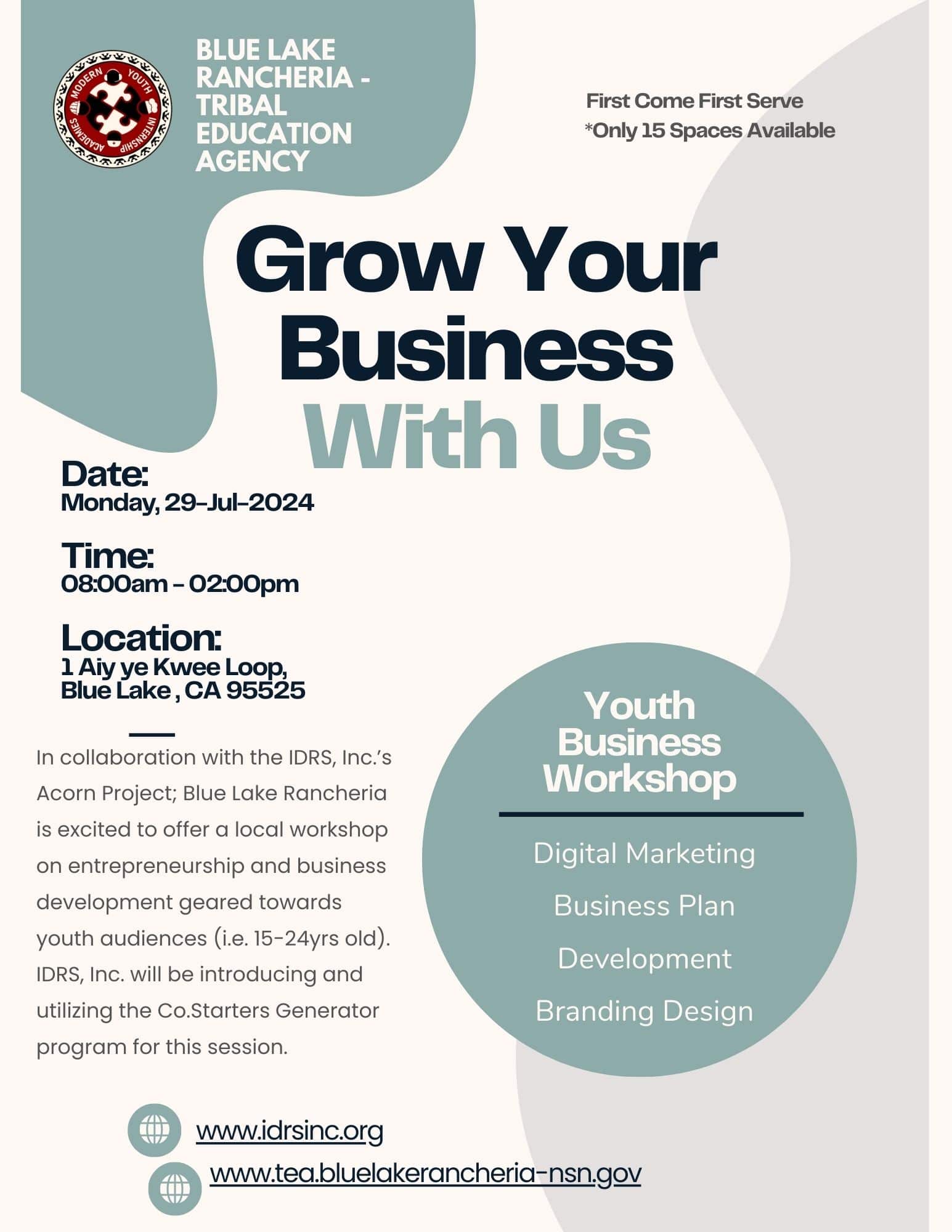 Featured image for “Youth Business Workshop”